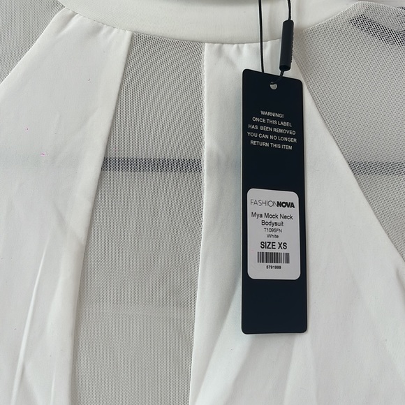 Mesh Highneck Bodysuit - Picture 3 of 5